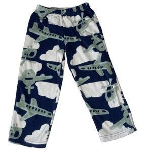 🟢 Carters Fleece Airplane Pajama Pants Boys 4T
